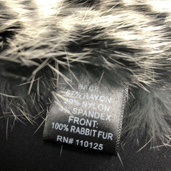 Quinn 100% Rabbit Fur Vest-Medium - Picture 2 of 6